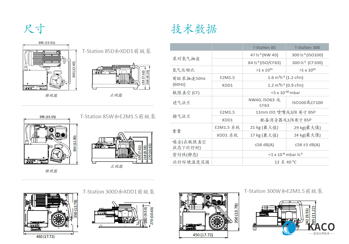 nEXT85渦輪分子泵組技術參數(shù)